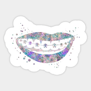 Teeth braces Sticker